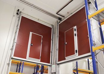 Porta ghigliottina refrigerato