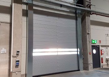 Porta rapida a spirale grigio